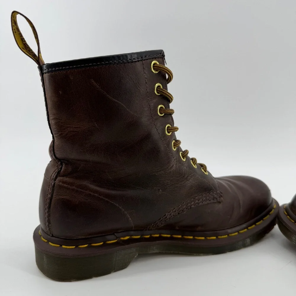 Dr. Martens 1460 Boots Unisex 7L 6M Brown Crazy Horse Leather 8-Eye 11822